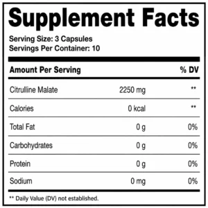 Alternative view of Citrulline Malate Capsules