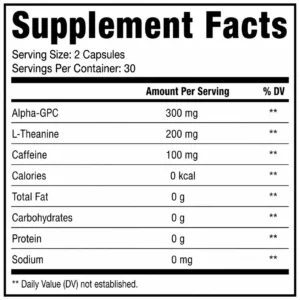 Alternative view of Nootropic Focus Capsules